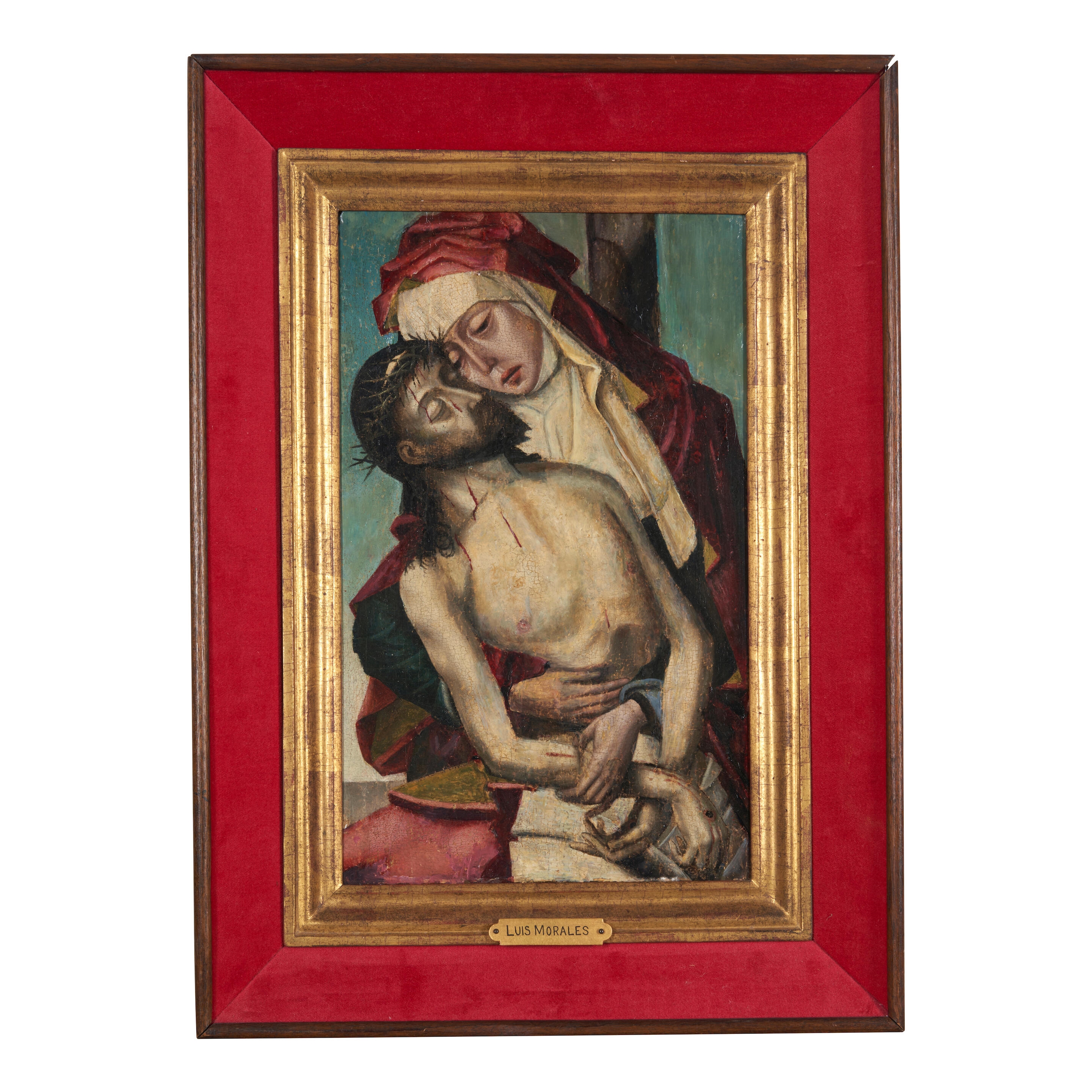 Artwork by Luis de Morales, French School, 15th Century, Pietà, Made of plaque
oil on panel