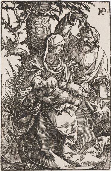 The Holy Family under a Tree - Hans Sebald Beham