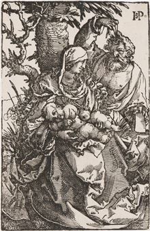 The Holy Family under a Tree - Hans Sebald Beham