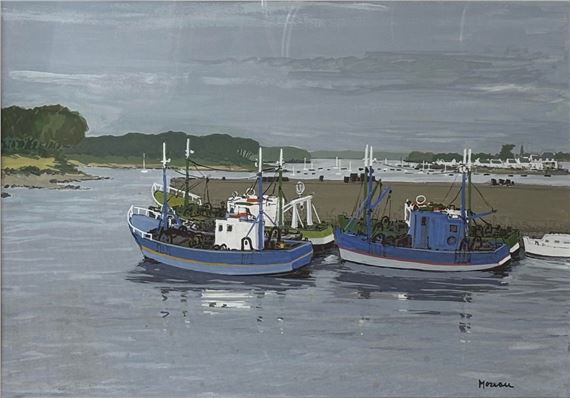 L'ile Tudy vue depuis Loctudy by Jacques Moreau