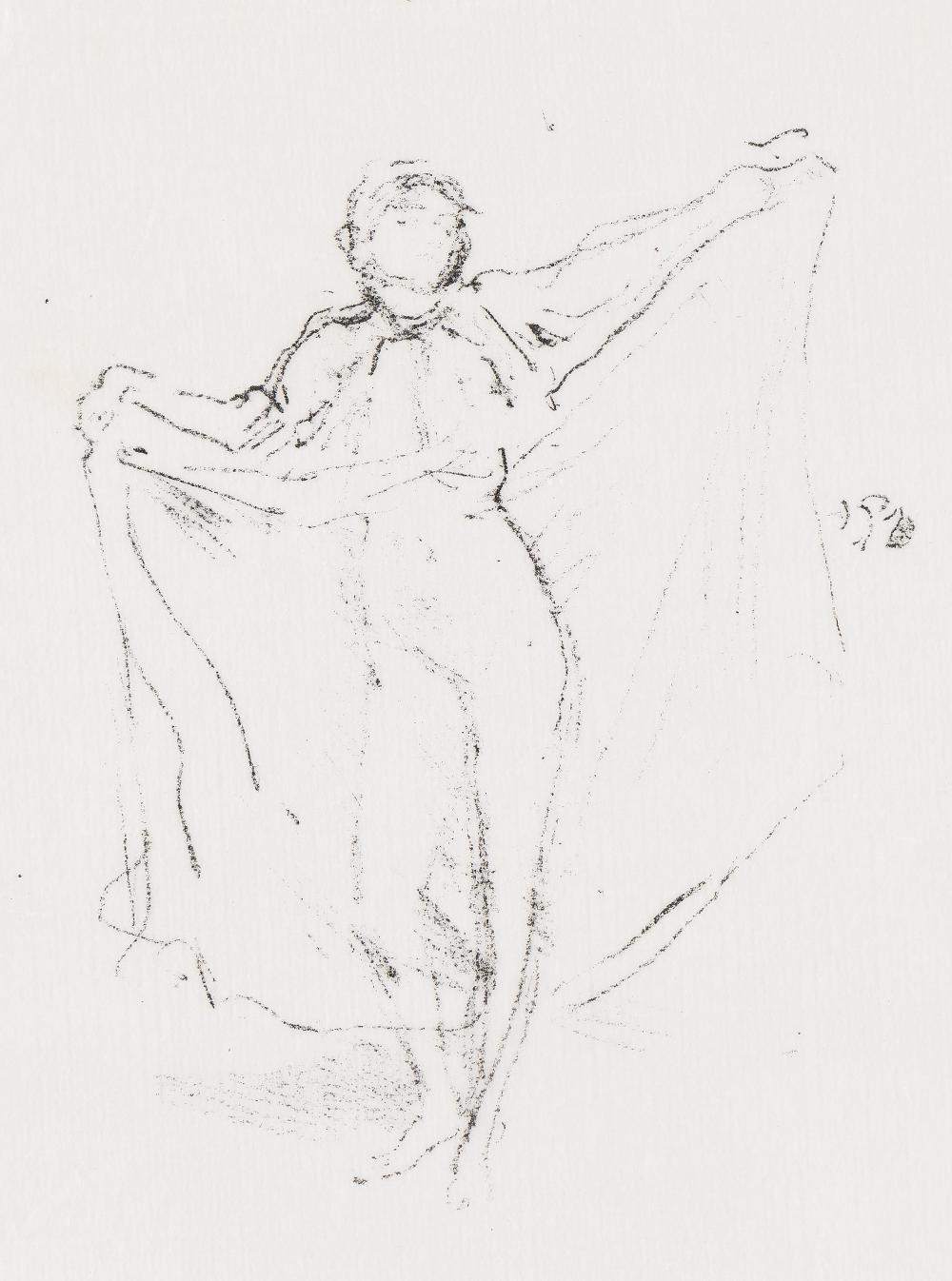 Artwork by James Abbott McNeill Whistler, La Danseuse: A Study of the Nude, Made of Transfer Lithograph On Cream Japanese Gampi