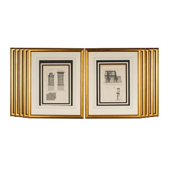 Ten Antique English Architectural Engravings - George Marshall