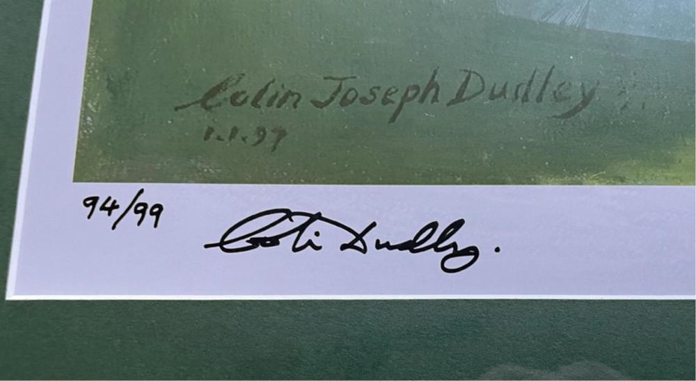 Artwork by Colin Joseph Dudley, Bradman's Walk to Glory, Made of Limited Edition Print