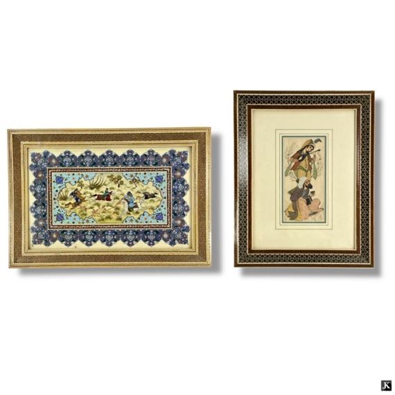 2 Persian Miniatures - Persian School