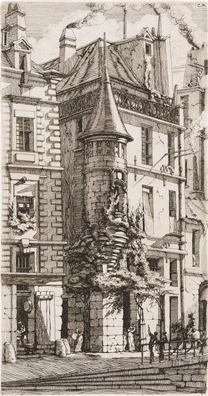 Tourelle de la Rue de la Tixéranderie - Charles Meryon