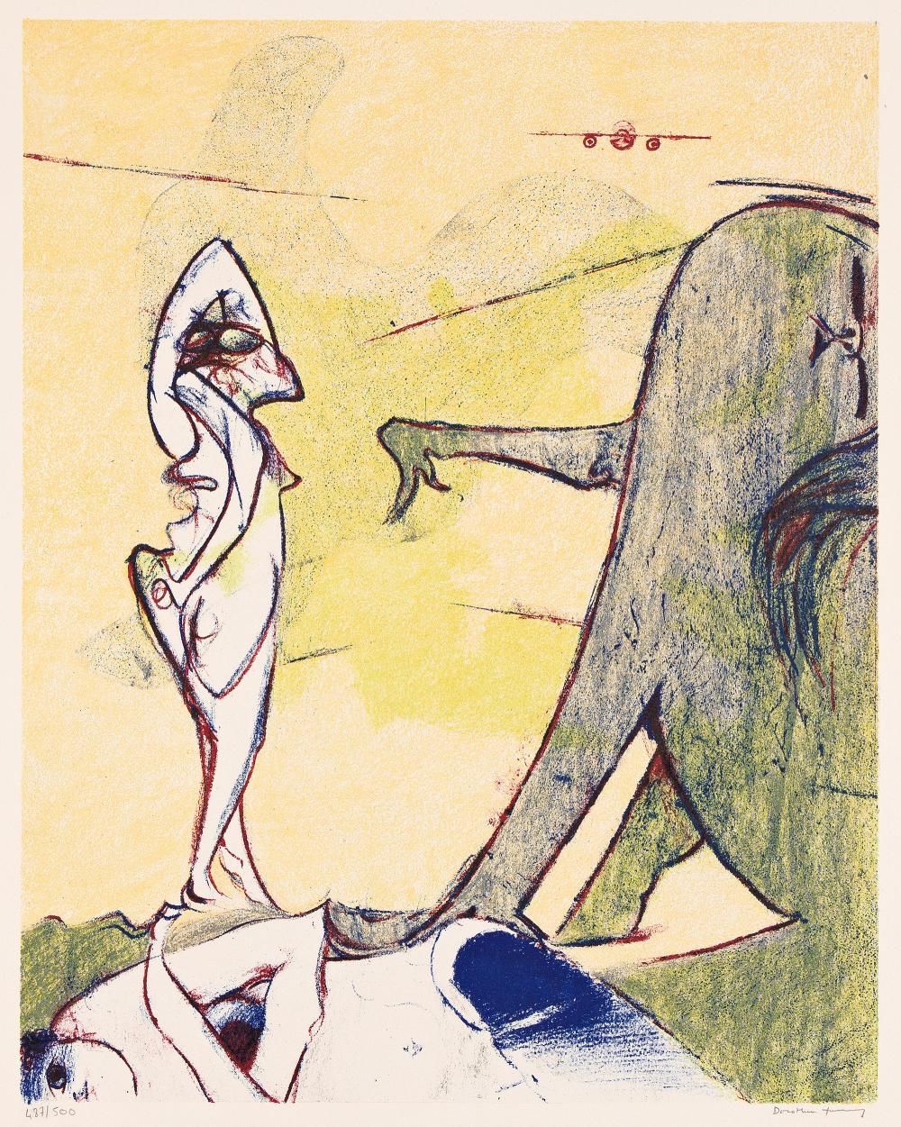 Artwork by Dorothea Tanning, Hommage à Max Ernst, Made of Color Lithograph