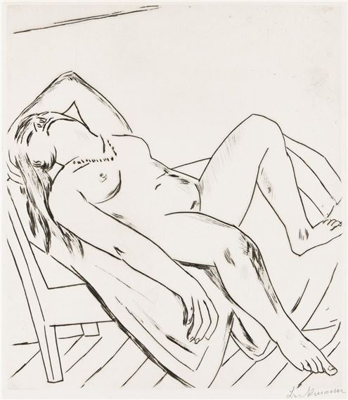 Liegende - Max Beckmann