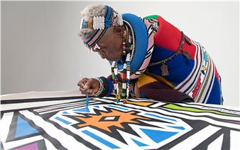 Esther Mahlangu on painting: ‘For me it is about wanting to create calm in the viewer’