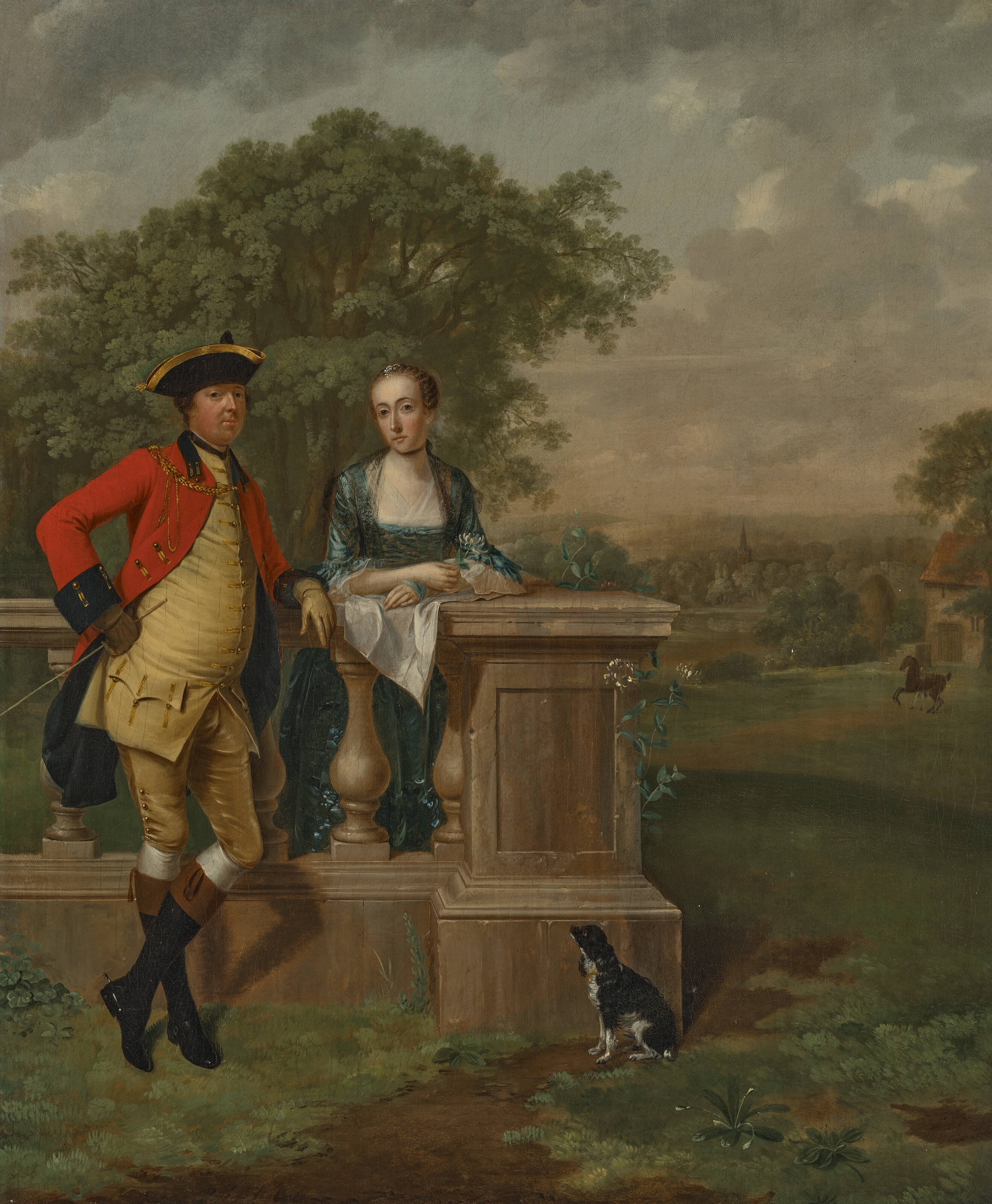 Arthur Devis | Portrait of a lady and a gentleman, small full-length ...