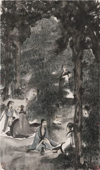 Seven Sages of the Bamboo Grove - Fu Baoshi