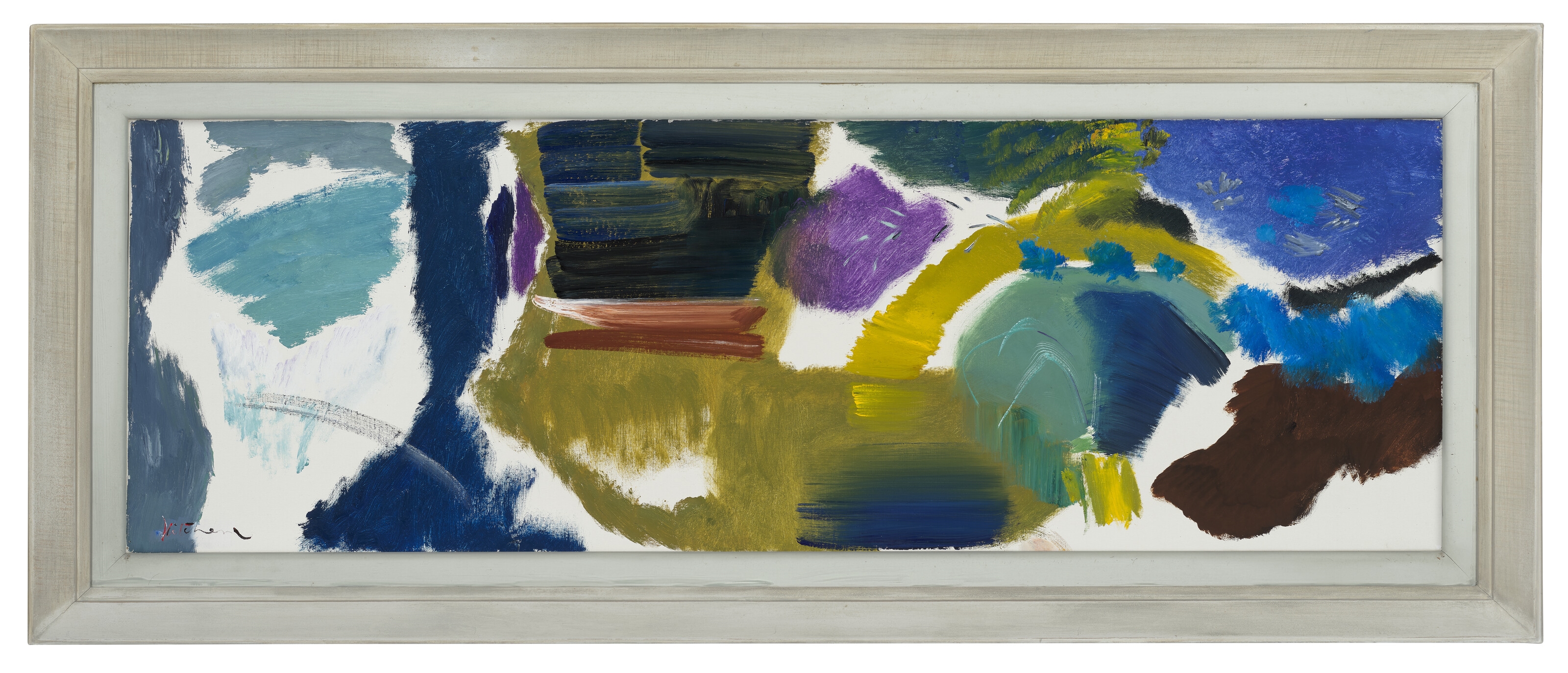 Artwork by Ivon Hitchens, Floating Boat, Made of oil on canvas