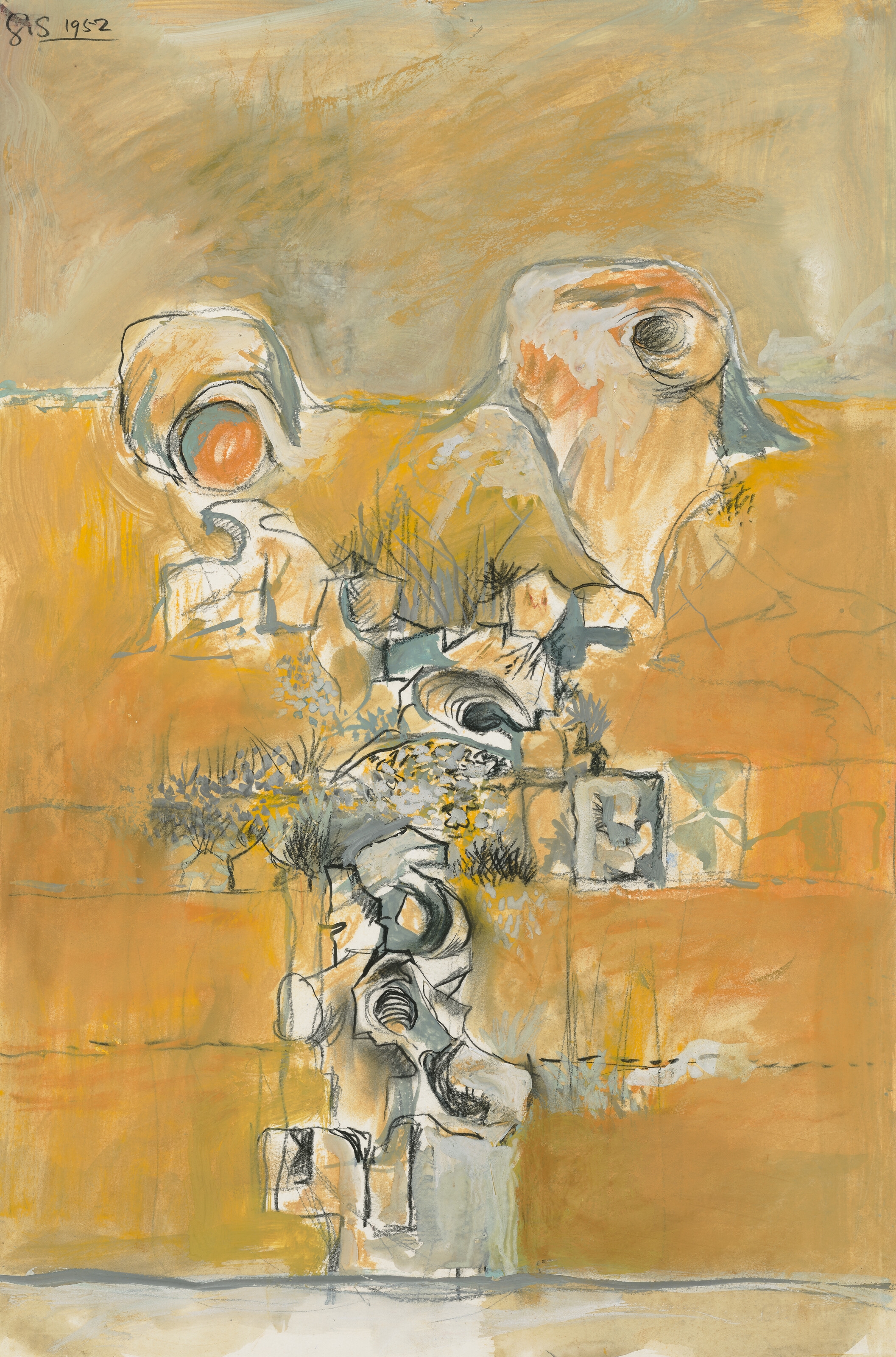 Graham Sutherland | Landscape with Rocks (1952) | MutualArt