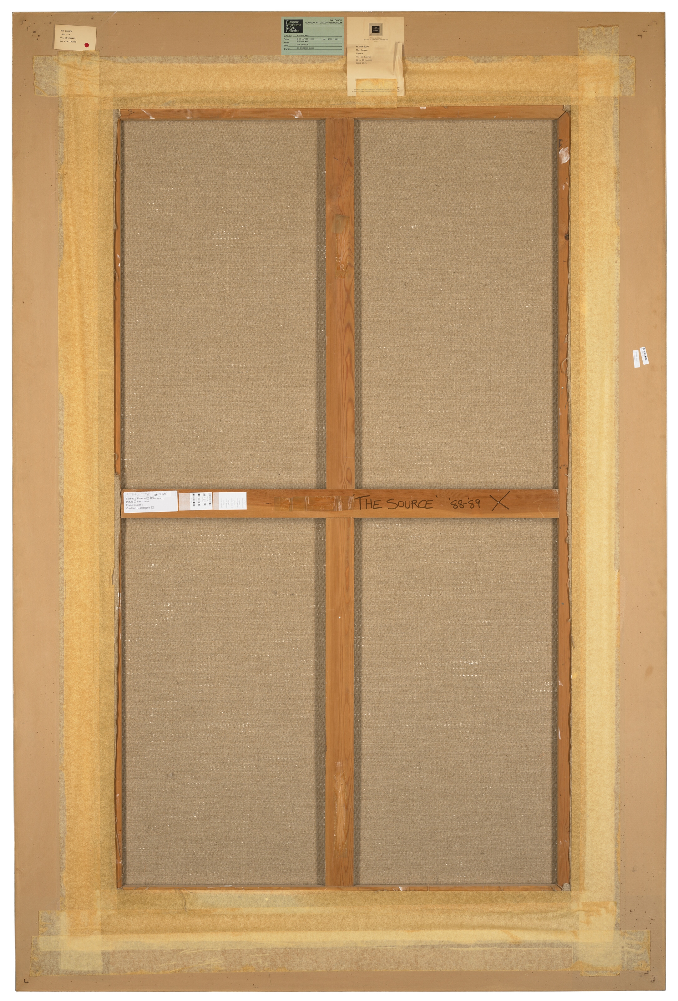 Artwork by Alison Watt, The Source, Made of oil on canvas