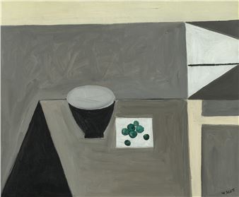 Still Life with Bowl and Olives - William Scott