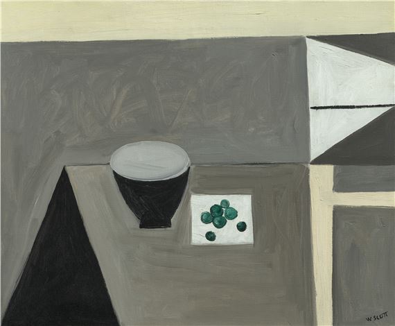 Still Life with Bowl and Olives - William Scott