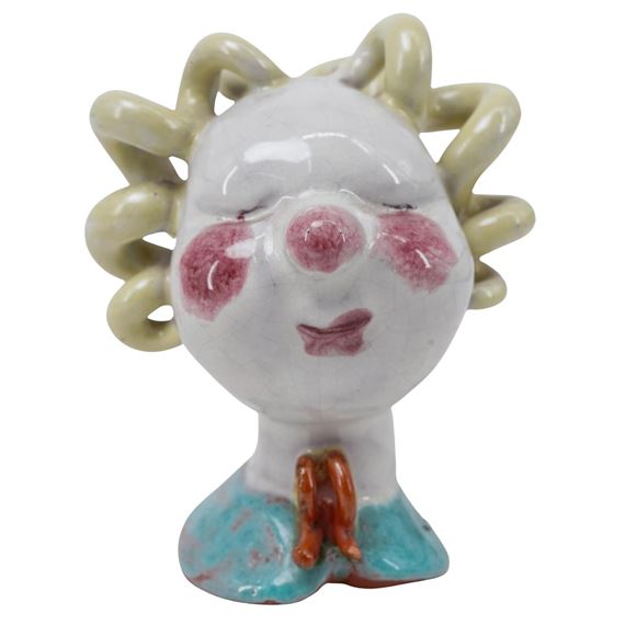 Terracotta Clown Bust - Walter Bosse
