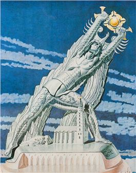 Kopernik poskramiający słońce - Stanislaw Szukalski