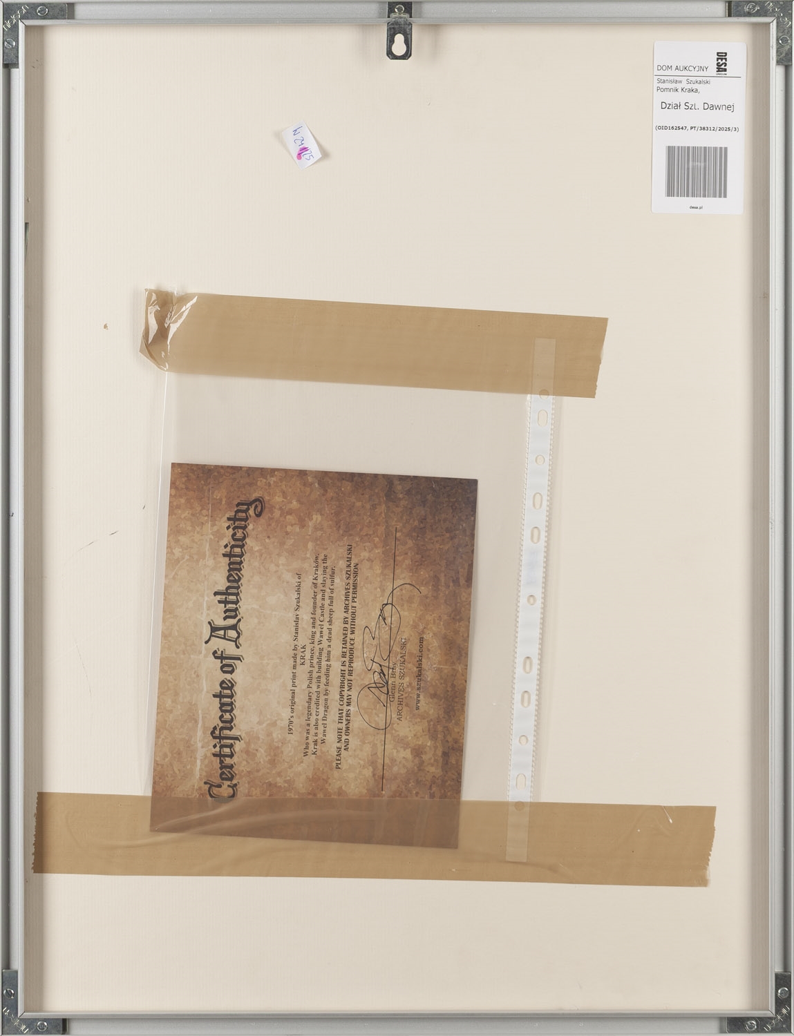 Artwork by Stanislaw Szukalski, Krak" ("Krak zabijający smoka, Made of cynkografia/paper