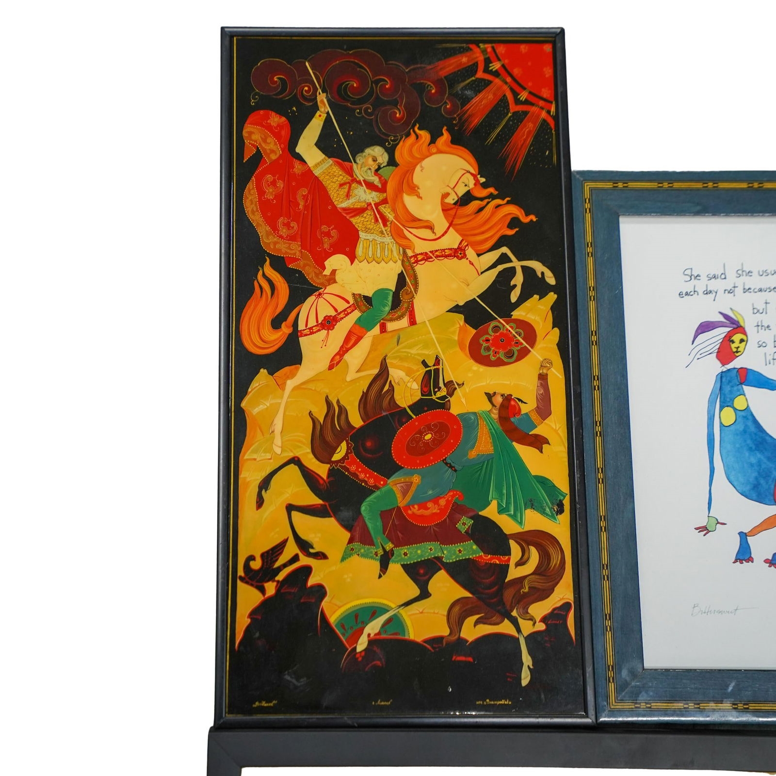 Artwork by Sid Dickens, The Duel