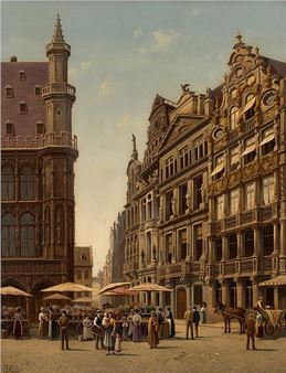 Marché aux fleurs sur la Grand-Place de Bruxelles