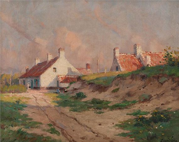 Le chemin creux près des fermettes - Emmanuel Vierin