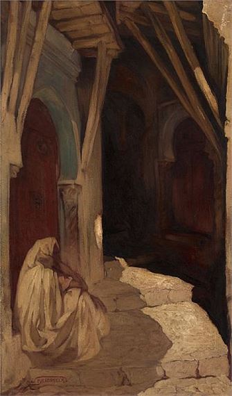 L’entrée du souk by Jules-Pierre van Biesbroeck