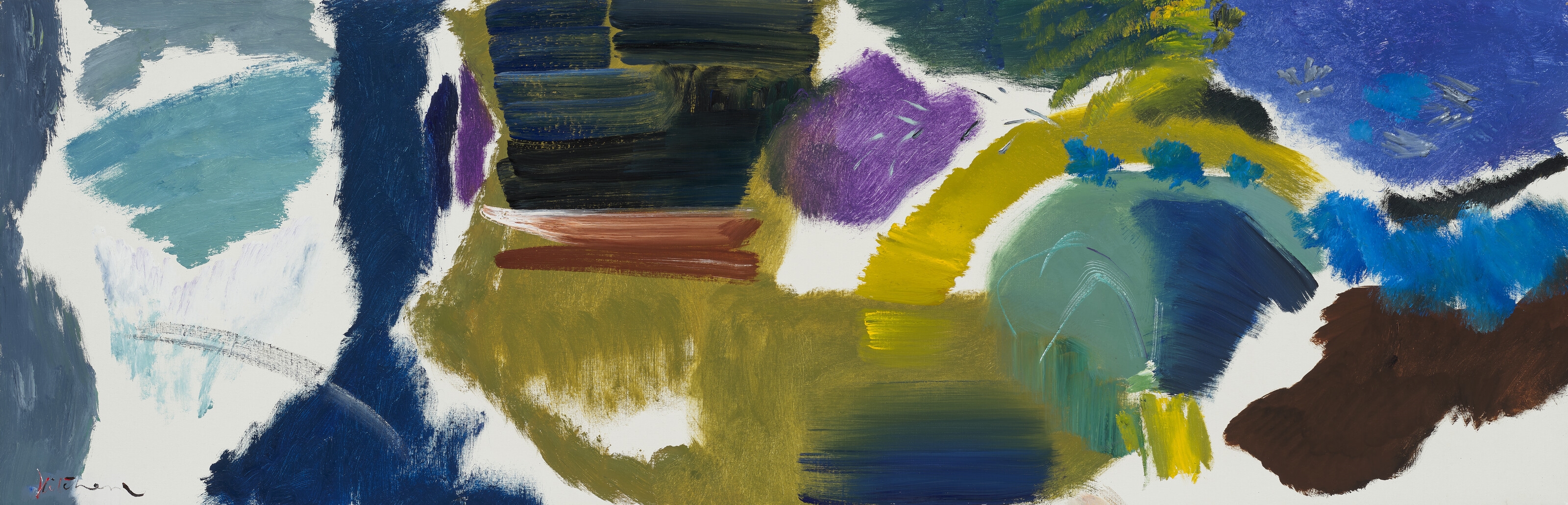 Artwork by Ivon Hitchens, Floating Boat, Made of oil on canvas