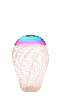 A large Willow glass vase - Mike Hunter