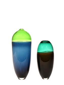Two glass vases - David Knight