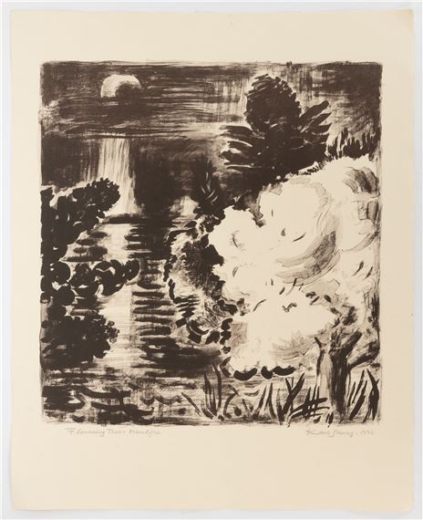 Flowering Tree - Moonlight - Karl Schrag