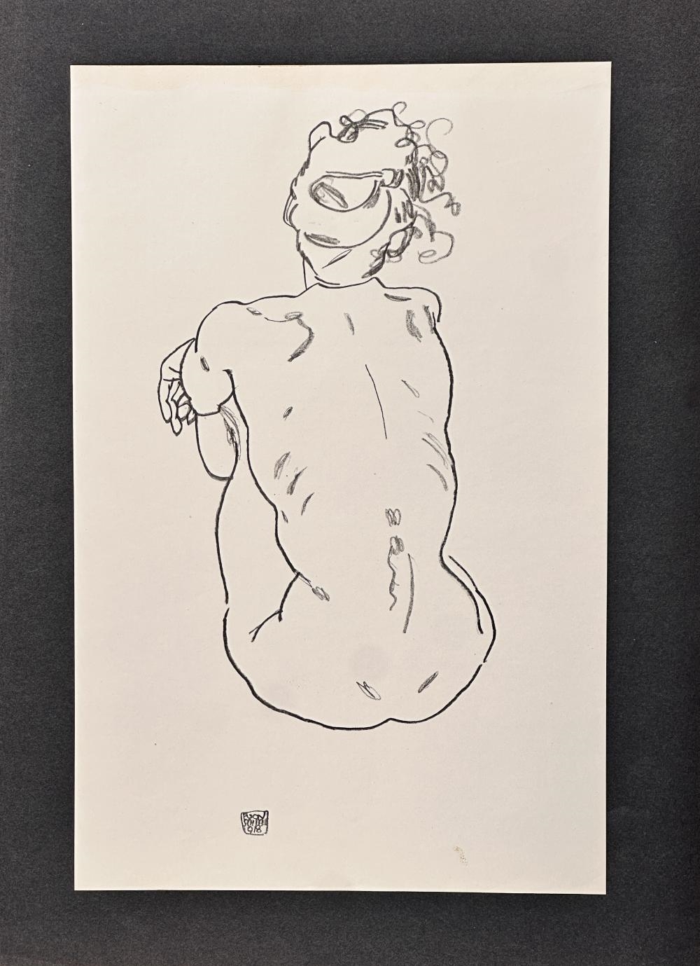 Artwork by Egon Schiele, HANDZEICHNUNGEN PORTFOLIO OF 15 PRINTS, Made of Collotype