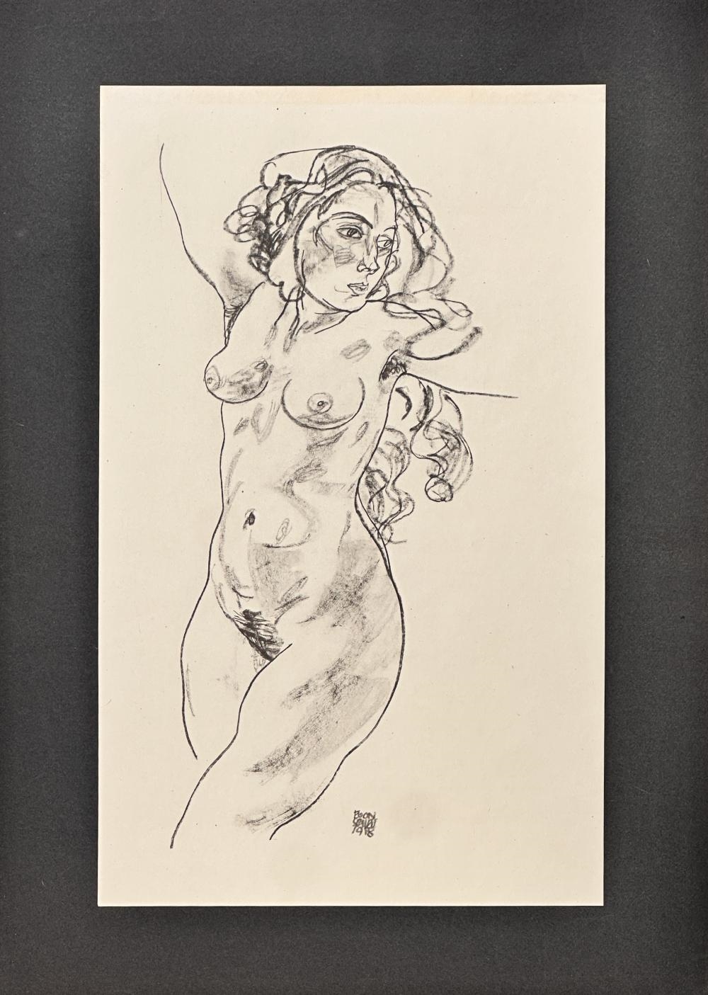Artwork by Egon Schiele, HANDZEICHNUNGEN PORTFOLIO OF 15 PRINTS, Made of Collotype