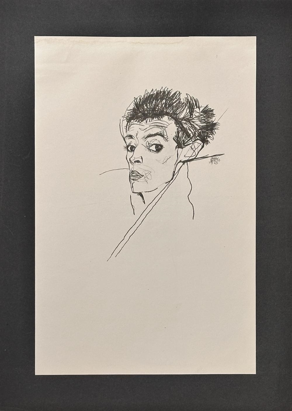 Artwork by Egon Schiele, HANDZEICHNUNGEN PORTFOLIO OF 15 PRINTS, Made of Collotype