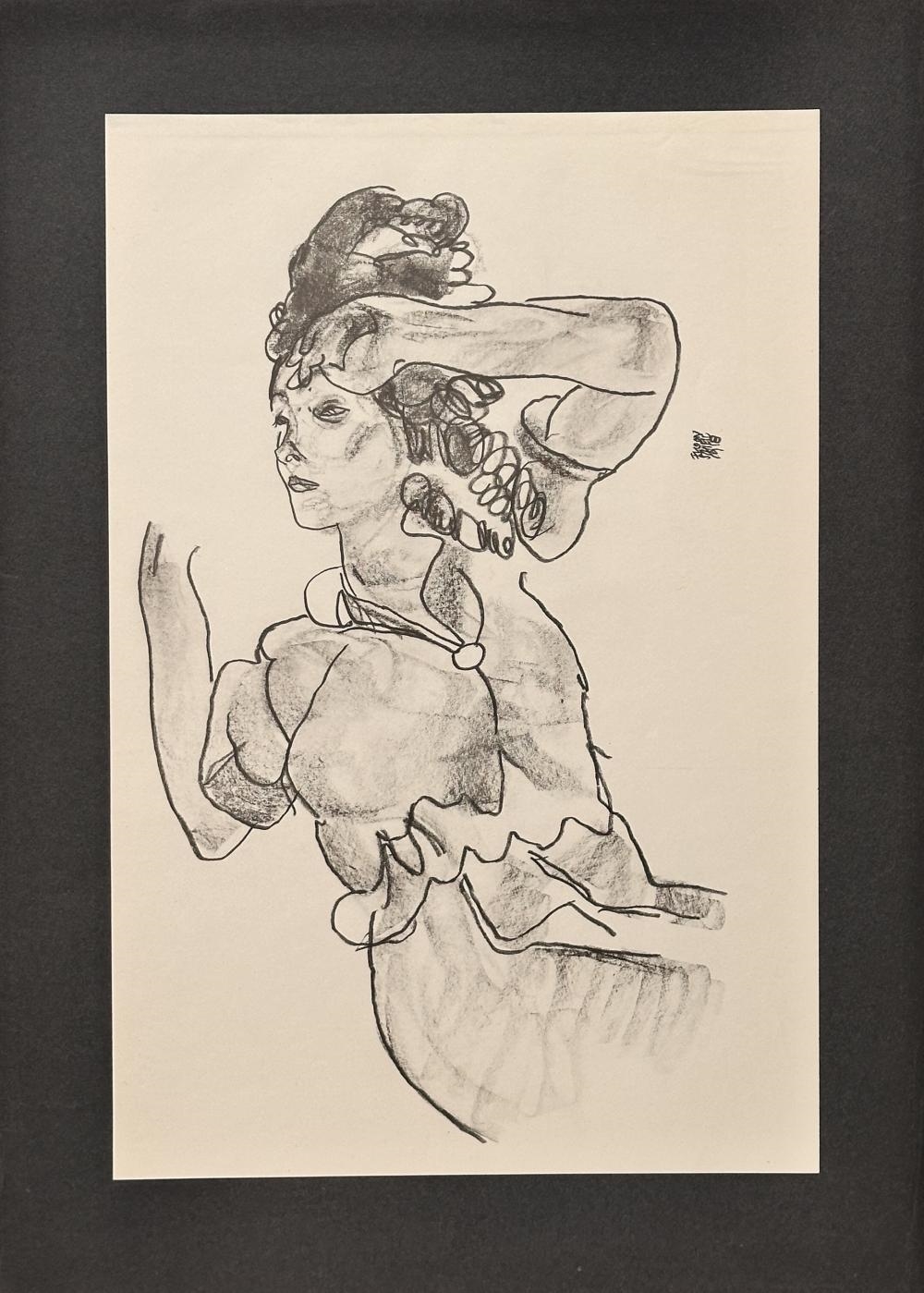 Artwork by Egon Schiele, HANDZEICHNUNGEN PORTFOLIO OF 15 PRINTS, Made of Collotype
