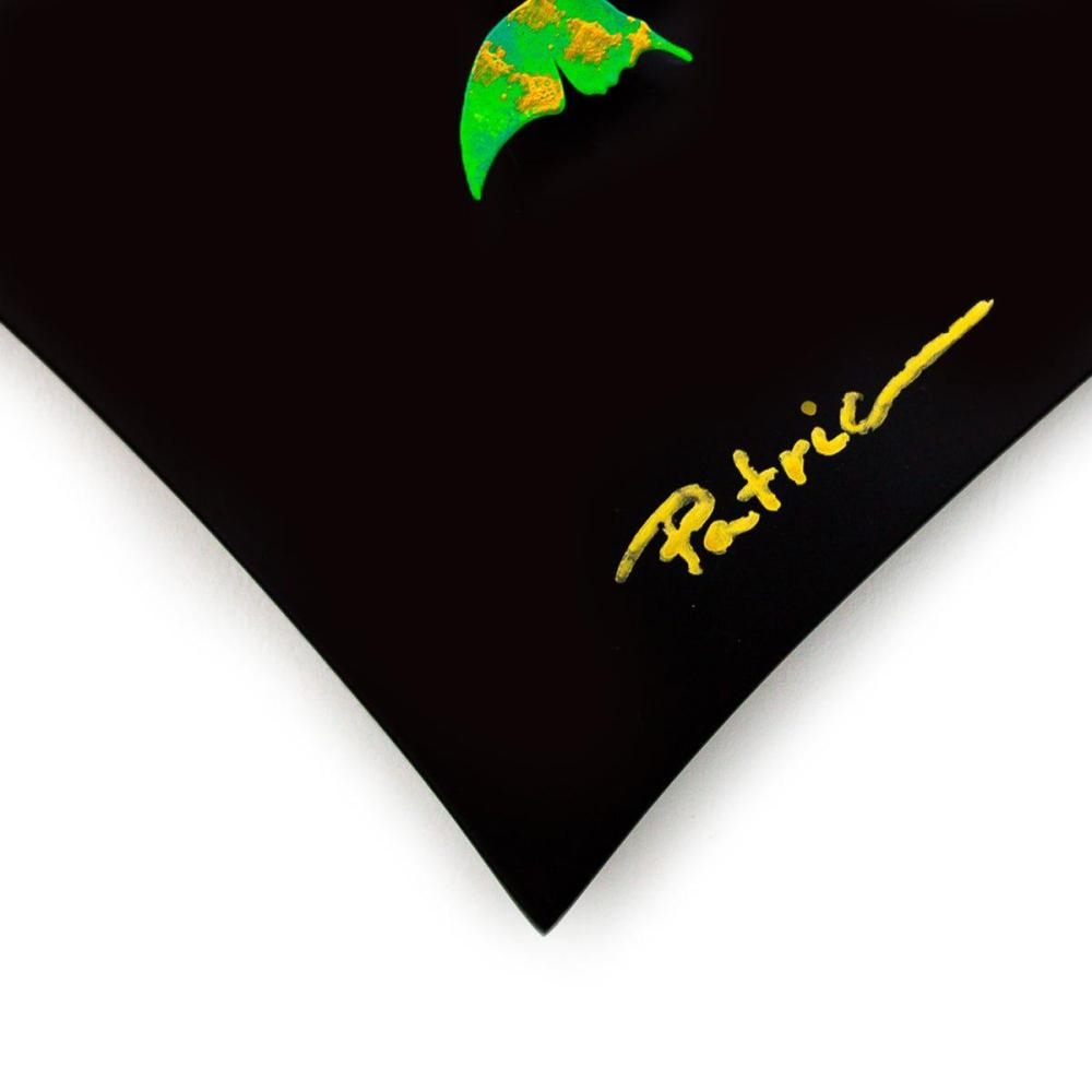 Artwork by Patricia Govezensky, Heart, Made of Original 3D Metal Art On Wood