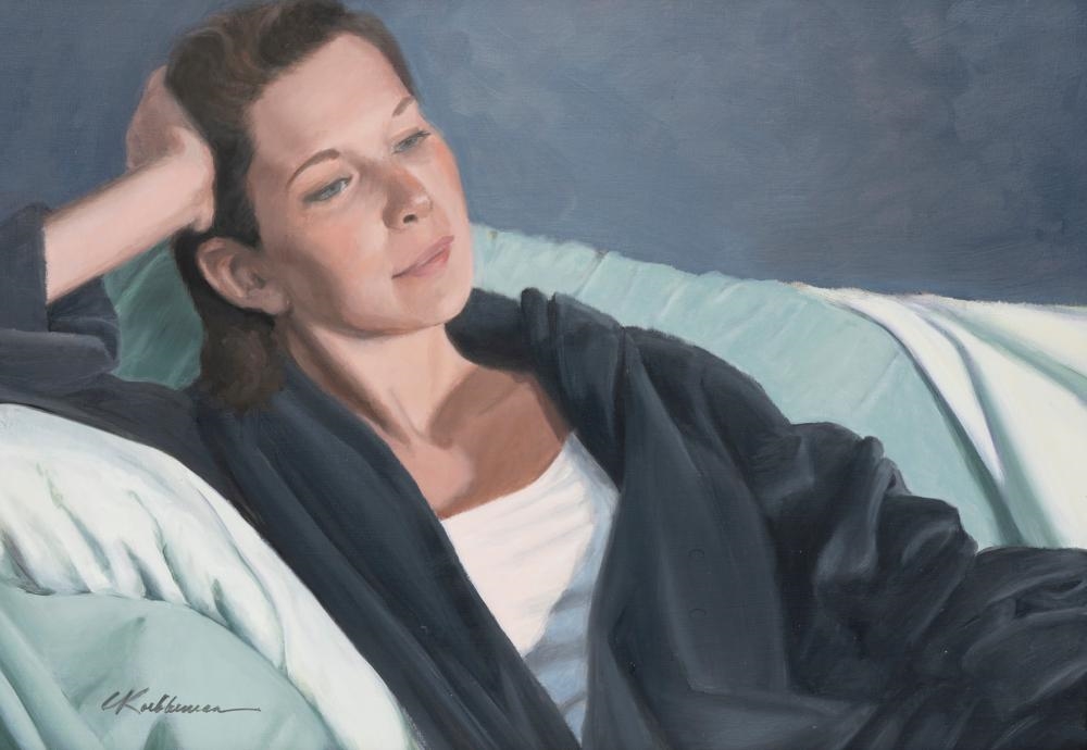 Artwork by Carol Koebbeman, Contemplation, Made of Oil On Panel