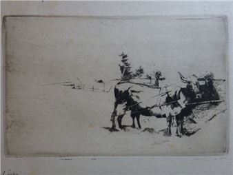 Team of oxen - Wilhelm Leibl