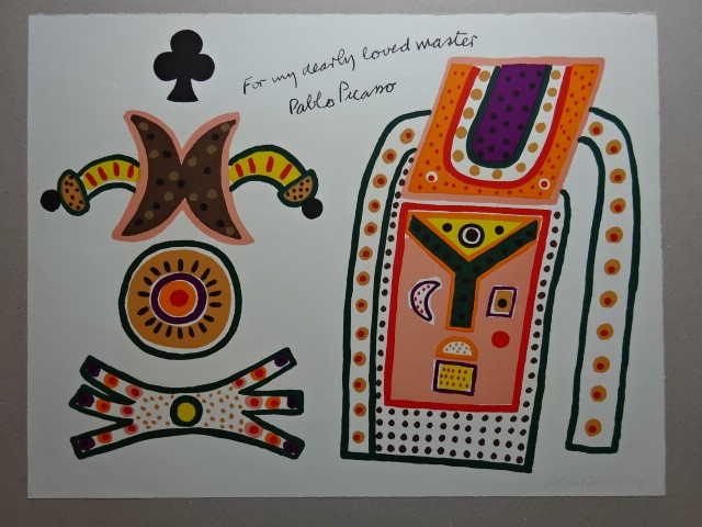 Artwork by Alan Davie, Pablo Picasso, For my dearly loved master Pablo Picasso, Made of Color Lithograph