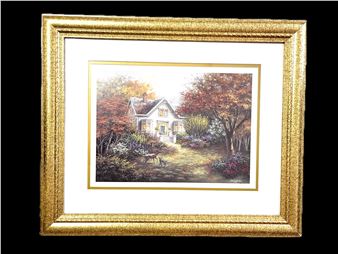 Deer and Cottage - Nicky Boehme