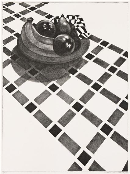 Checkered Tablecloth - Louis Lozowick