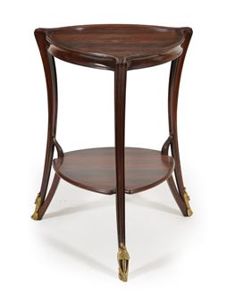 Art Nouveau two-tier triangle table - Louis Majorelle