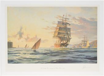 San Francisco: The Dashing Wave entering the Golden State in 1872 - John Stobart