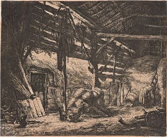 The Barn - Adriaen van Ostade