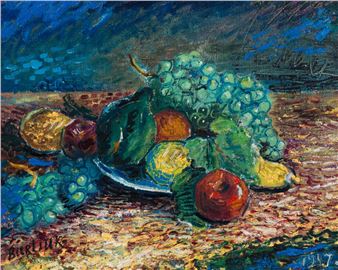 Still Life with Fruit - David Burliuk