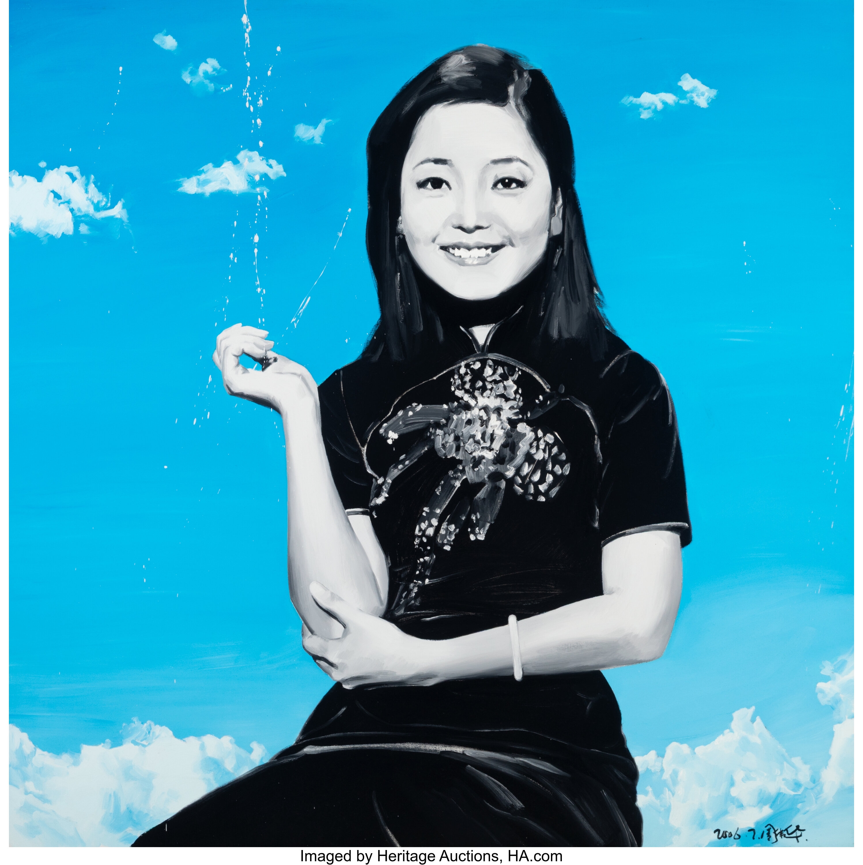 Zhou Weihua | Carefree -Like a Flower Blossom in the Spring Wind (2006 ...