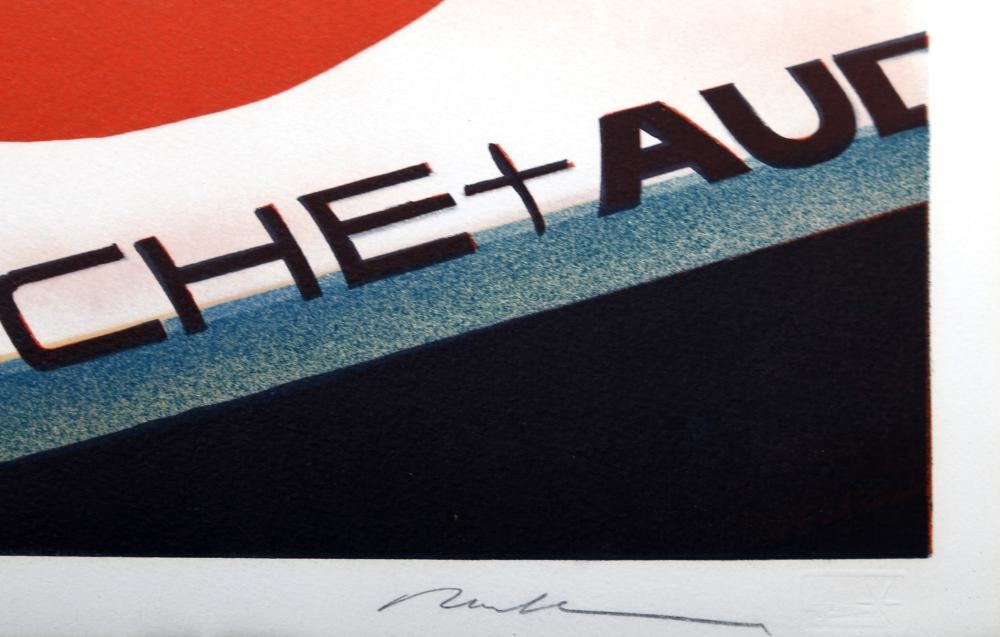 Artwork by Ron Kleemann, Porsche, Made of Lithograph On Arches Paper