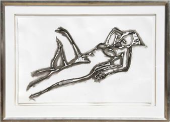 Monica Lying Down One Arm Up - Tom Wesselmann