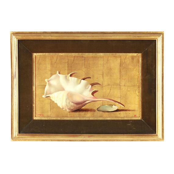 Still Life with Conch Shell by M.W. Huggins