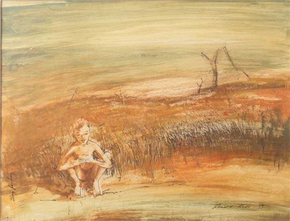 Boy Fishing by Ronald Kirk, 1959