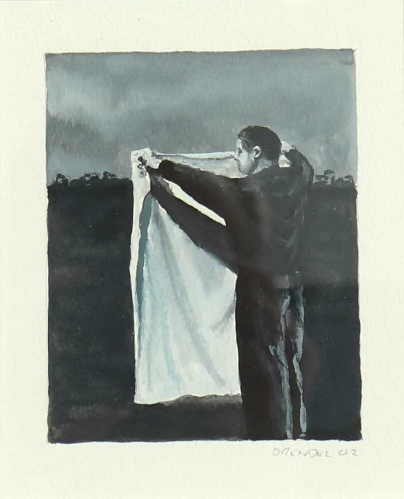 Artwork by Graeme Drendel, Portraits, Made of Gouache And Watercolour On Paper